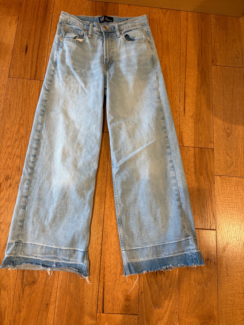 GAP Light Blue Cropped Wide Leg Women's Jeans
